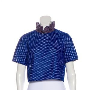 Jourden textured short sleeve top